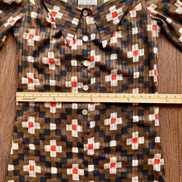 60s Mod Dagger Collar Mini Dress - Picture 7 of 9